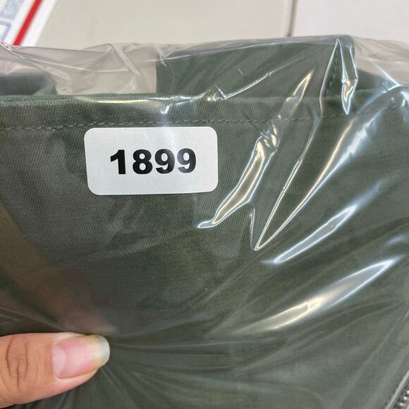 Kate Spade Saturday Moto Military Army Green Full Zip Vest Size XS - Picture 9 of 10